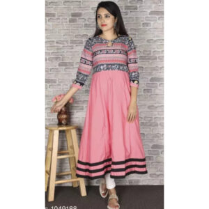 Women’s Printed Crepe Anarkali Kurti