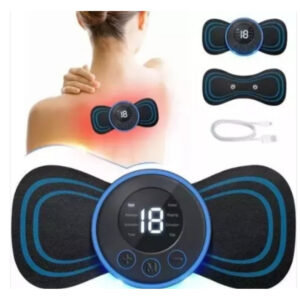 Body Massager, Wireless Portable Neck Massager with 8 Modes and 19 Strength Levels,  Rechargeable EMS Massager Machine for Shoulder, Arms, Legs, Back Pain.